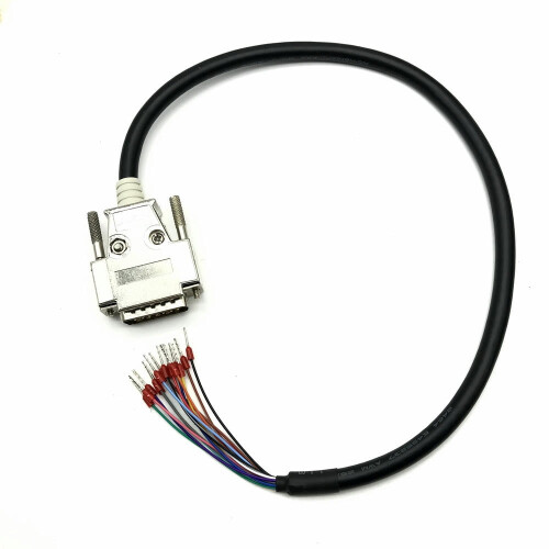 Industriell metall DB9/DB15/DB25-kabel guldpläterad solid stift