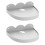 Højttaler vægopbevaringsholder hvid ABS2Pack 1