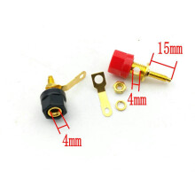 Borne de difuzor pentru mufe banană de 4 mm, 4 buc.