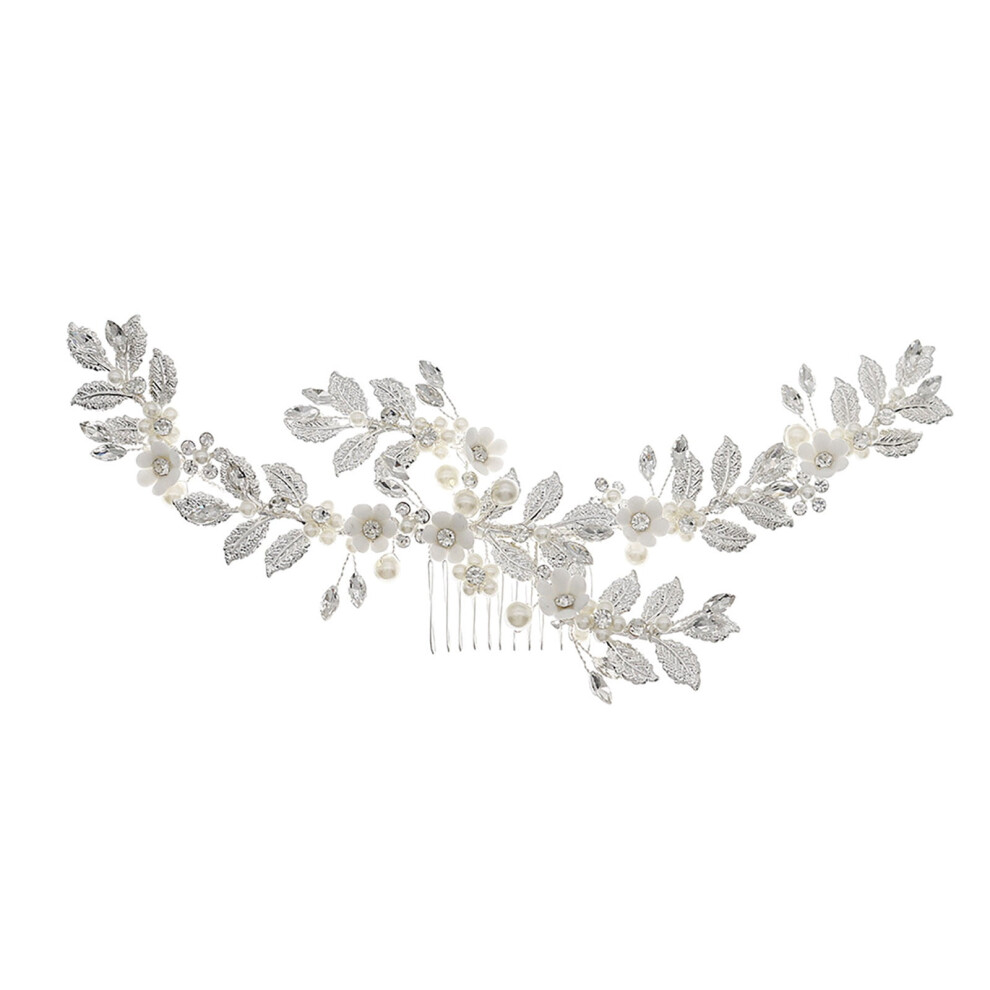 Bridal Hair Comb Crystal Alloy Pearl Pin