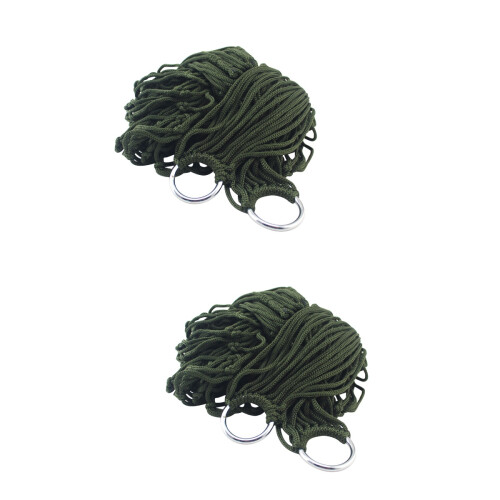 Nylon Hammock Outdoor Leisure Bed 2 Count