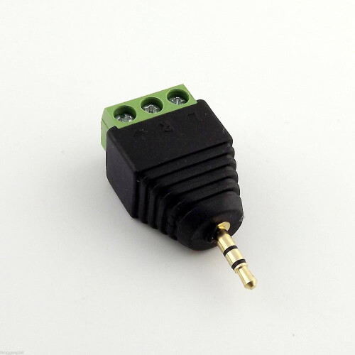 Stereo hann til AV Balun Adapter 2,5 mm 10 stk