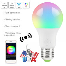 Bolgán Solais LED Cliste RGB Wifi Inmhéadaithe A21E26 Pacáiste 1