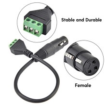 Conector mamă pentru cablu de microfon cu 3 pini, 1 bucată