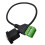 Cablu verde cu conector USB BB mamă pentru lipire 1