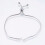 Pulseira deslizante ajustável em aço inoxidável de 9 polegadas (23 cm) e 1,5 mm 2