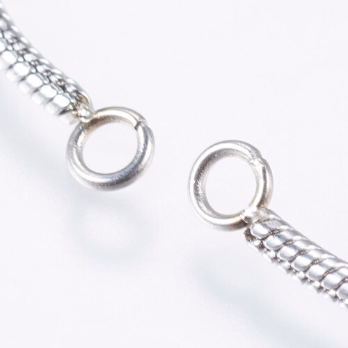 Pulseira deslizante ajustável em aço inoxidável de 9 polegadas (23 cm) e 1,5 mm 2