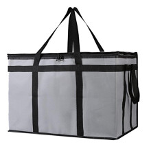 Sac de pique-nique Mosiee grande capacité, sac isotherme portable pour la livraison de pizzas et autres aliments chauds, sac à provisions pour les