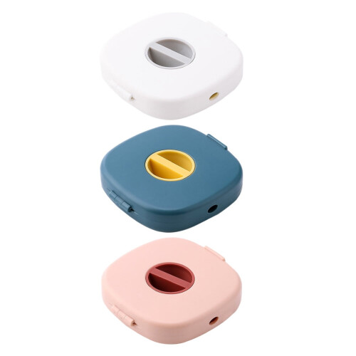 USB-kabelopbevaringsboks med drejelig opruller, 3 stk.