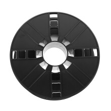 Zwarte plastic kabelhaspel voor kamperen (1 stuk)