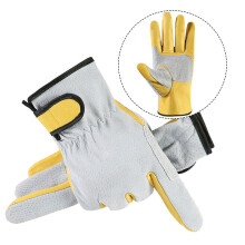 Leather Work Gloves for Welding and Gardening