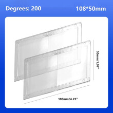 Laslenzen 1,97 x 4,25 inch, 2 stuks