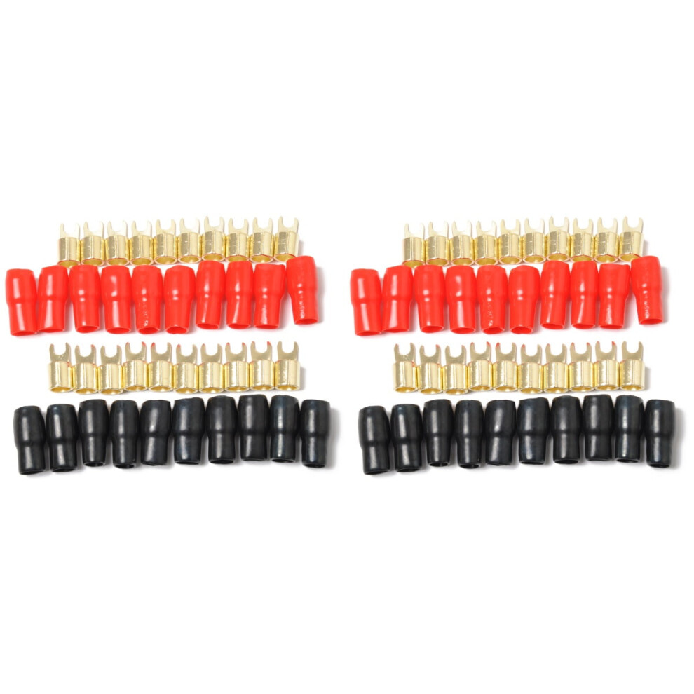 Crimp Terminals Tubular Ring Connectors 20 Pairs 9107258525925