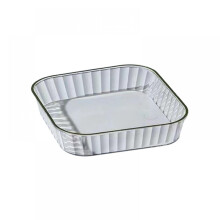 Assiette soucoupe transparente en forme d'os pour fruits secs (1 pièce)