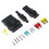 Kit conector impermeabil AMP cu 4 pini IP67, 10 buc., negru 1