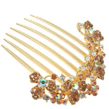 Pieptene de păr de mireasă cu strasuri, accesoriu de nuntă