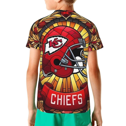 KC Chiefs kortärmad ungdomströja för sportfans 1