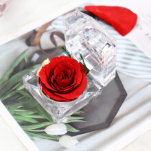 Evig rose ringboks i akryl til valentinsdagsgave