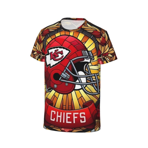 KC Chiefs kortärmad ungdomströja för sportfans 2