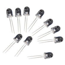 Klar LED-diode 10 mm 10 stk