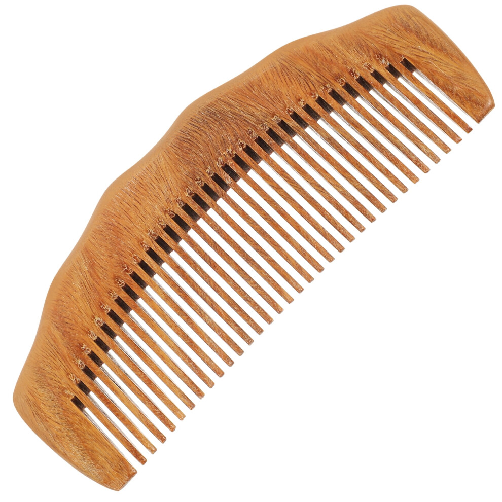 Wide Tooth Wooden Comb for Women, Green Sandalwood, 1 Piece