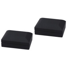 LED-belyst smyckespresentask svart 7x9x3,2cm