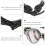 Bracciale da baseball in pelle da uomo, 2 pezzi 3