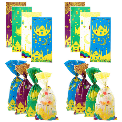 Eease Eid Mubarak gaveposer Ramadan-dekorasjon 100 stk