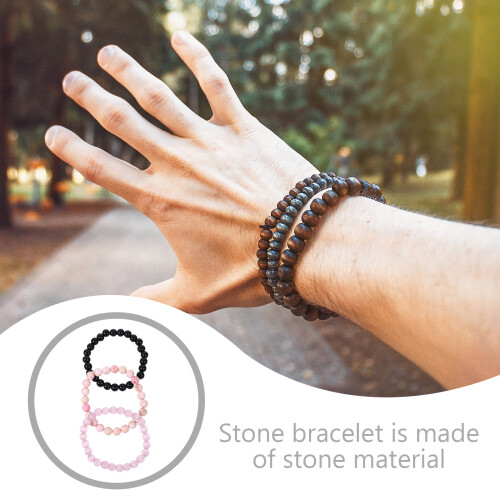 Steinperlenarmband Unisex 3-teilig 2