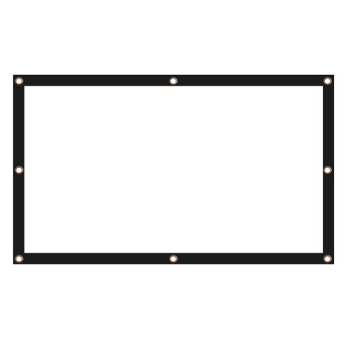 Tela de projeção dobrável de 16:9 polegadas (120 polegadas) para uso interno e externo.
