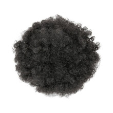 Extensión de moño de cola de caballo afro corta y rizada