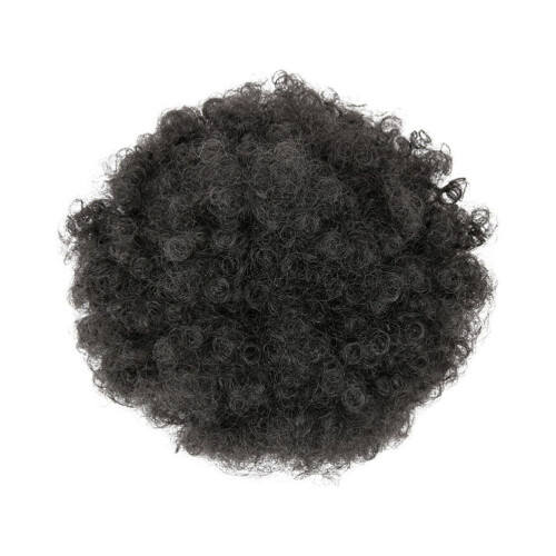 Extensión de moño de cola de caballo afro corta y rizada