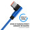 Kabel nylonowy USB-A do USB-C 90 kąt prosty 6 stóp 66 W 4