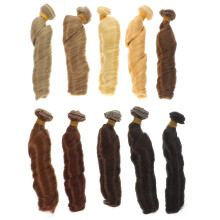Extensiones de cabello rizado para muñecas (10 unidades)
