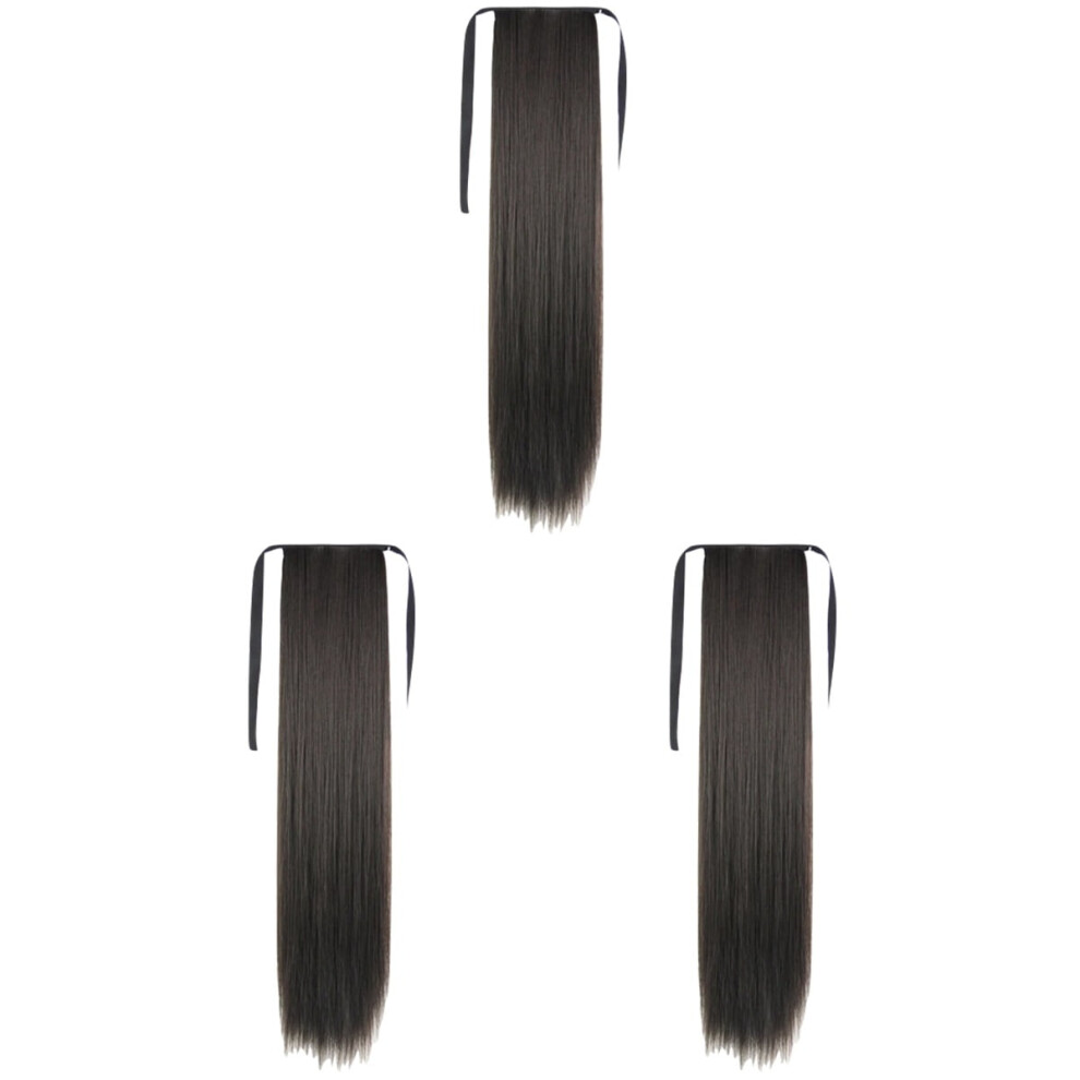 Women's Synthetic Straight Ponytail Extension 3 Pieces