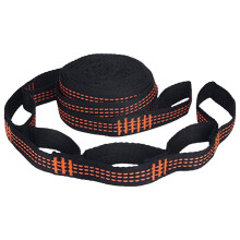 Polyester Hammock Strap Black Heavy-Duty 2-Pack