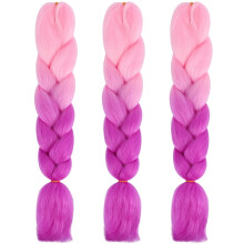 Extensiones de cabello para niñas, diadema de cuerda trenzada, 3 piezas