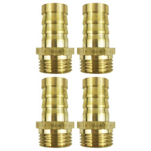 Messing-Schlauchanschlussadapter 3/4" NPT-Außengewinde auf Schlauchtülle (4 Stück)