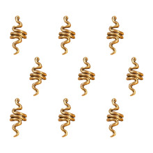 Anillos de aleación trenzados para rastas (9 unidades)