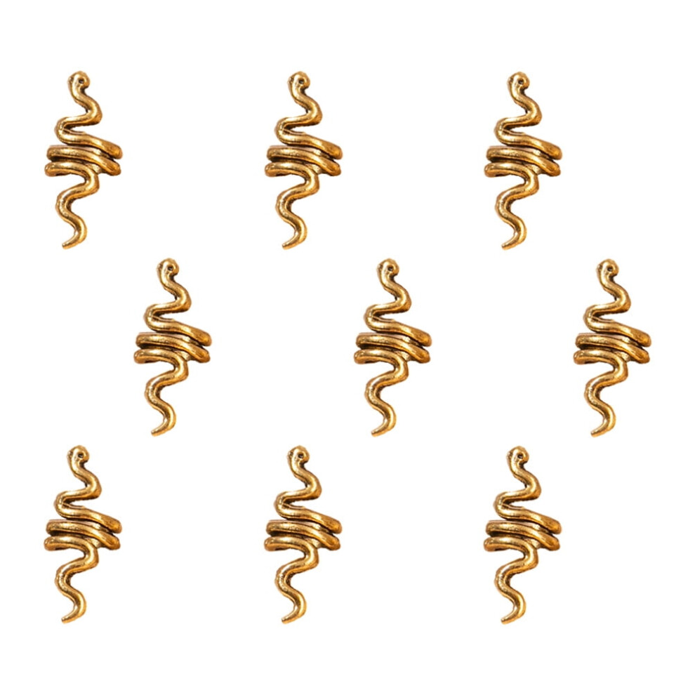 Alloy Braided Hair Rings for Dreadlocks 9 pcs
