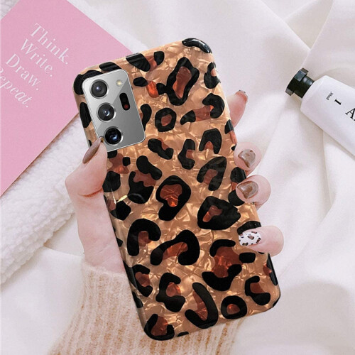 Galaxy Note20Ultra cover med bling-leopardmønster i TPU1 1