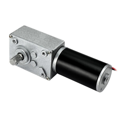 Motorredutor CC 12V/24V de alto torque com engrenagem helicoidal