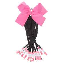 Extensiones de coleta para niñas, coletero, peluca trenzada, lazo