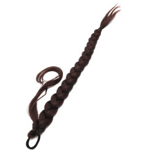 Extensión de coleta trenzada con goma para el pelo