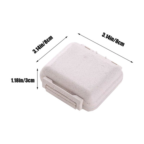 Tragbarer Pillenorganizer mit 6 Fächern 2
