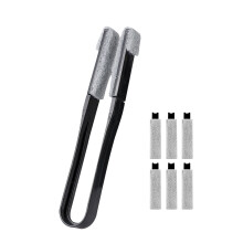 Brosse à poussière TheOne pour fenêtres et grilles d'aération, noire