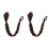 Extensión de coleta de cabello liso sintético Eease (2 piezas) 1