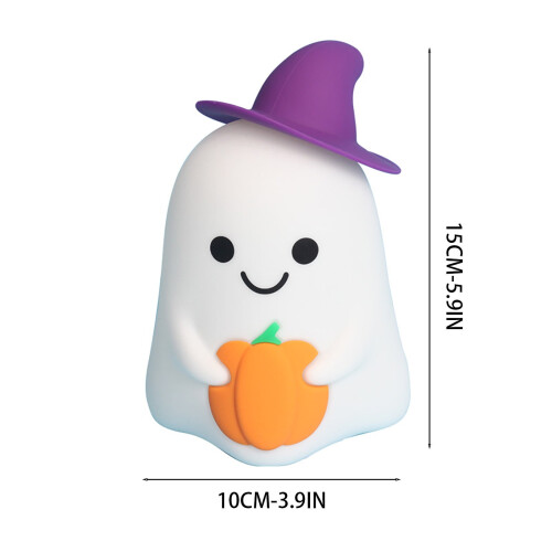 Halloween ghost night light USB charging silicone adjustable 2