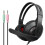 Txmfgh Red Light Gaming Headset HD 3D Surround Sound 4