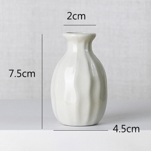 Solid Color Pottery Flower Vase for Home Office Desktop 1